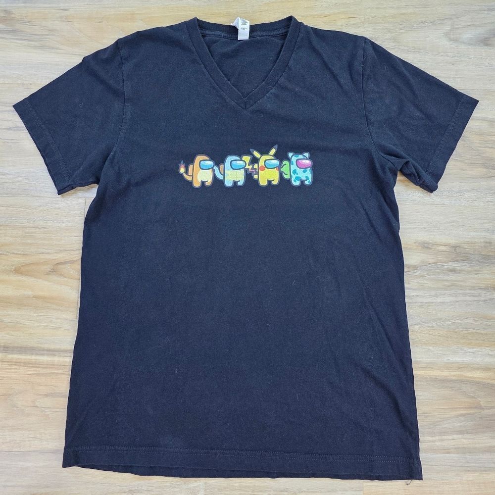 💜Black Among Us Pokemon Graphic Short Sleeve Top Medium